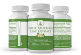 Close-up of PURE ORIGINAL INGREDIENTS White Mulberry Leaf Extract Capsules showing capsule details