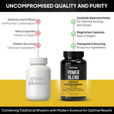 Close-up of Pure Prana Men’s Herbal Power Blend capsule