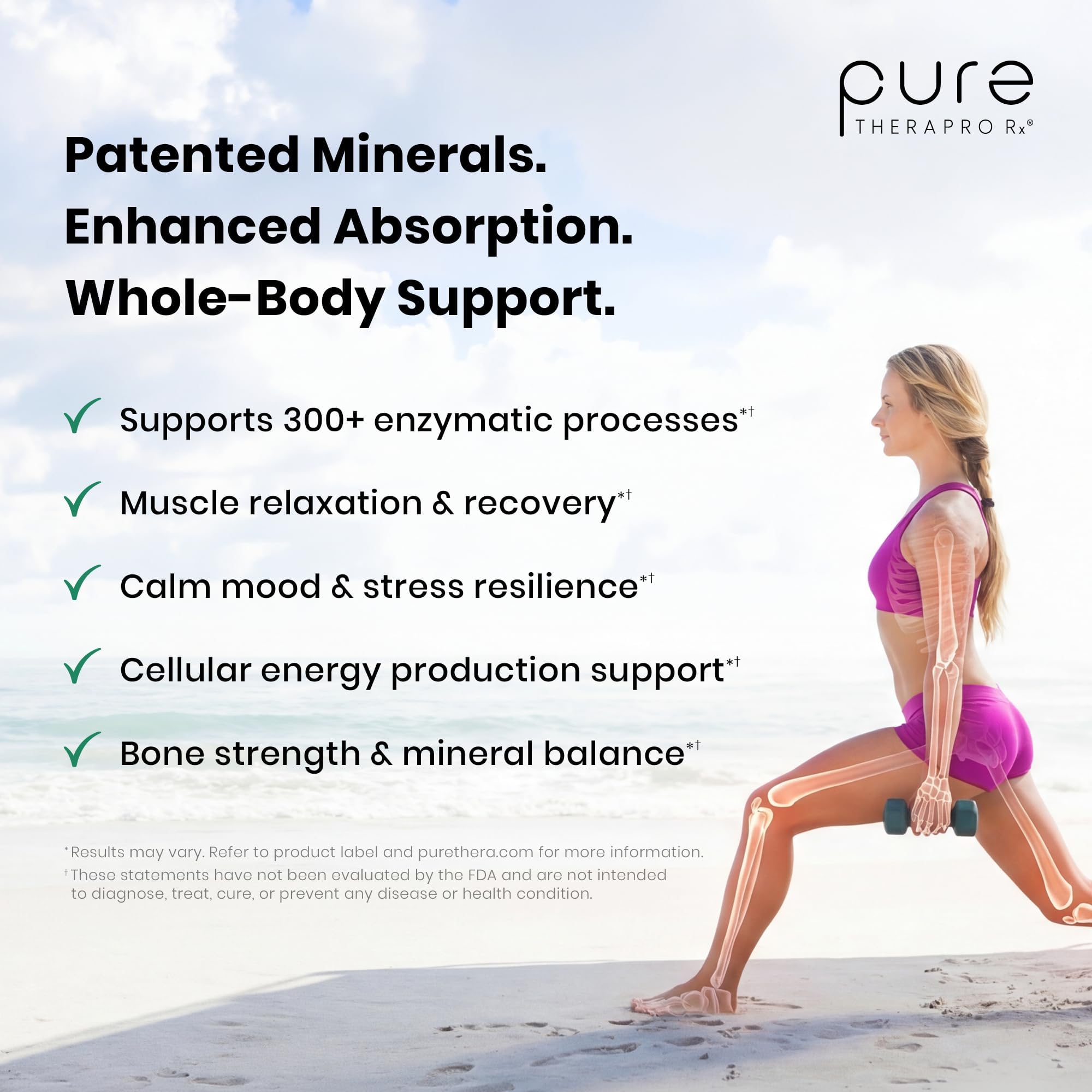 Close-up of Pure Therapro Rx Optimum Magnesium 250mg capsule