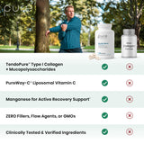 Close-up of Pure Therapro Rx Tendopure capsules