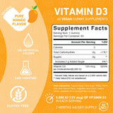 Close-up of PUREFINITY Vitamin D3 Gummies mango flavour