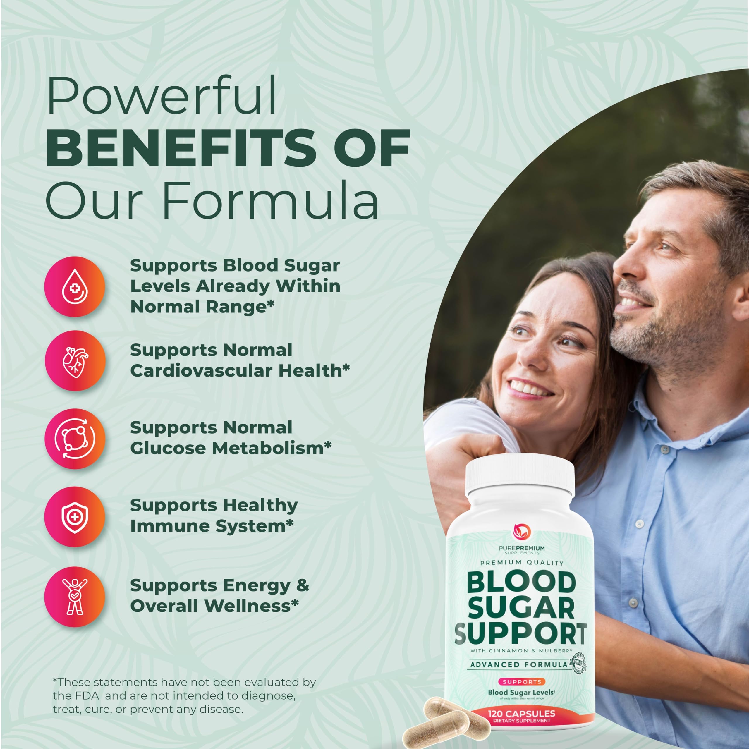Close-up of PurePremium Supplements Cinnamon Blood Sugar Support capsules