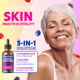 Close-up of PureRootss L-Glutathione drops showing liquid texture