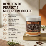 Close-up of PureShrooms Perfect 7 Instant Coffee powder
