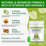 Close-up of Pureverve Soursop Leaf Extract Gummies showing texture