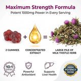 Close-up of Purify Life Sugar-Free Milk Thistle Gummies