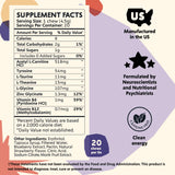 Close-up of PYM Health Attention Chews mixed berry flavour