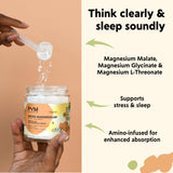Close-up of PYM Health Mood Magnesium stick packet