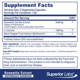 Close-up of quality Labs Boswellia Serrata Extract capsules