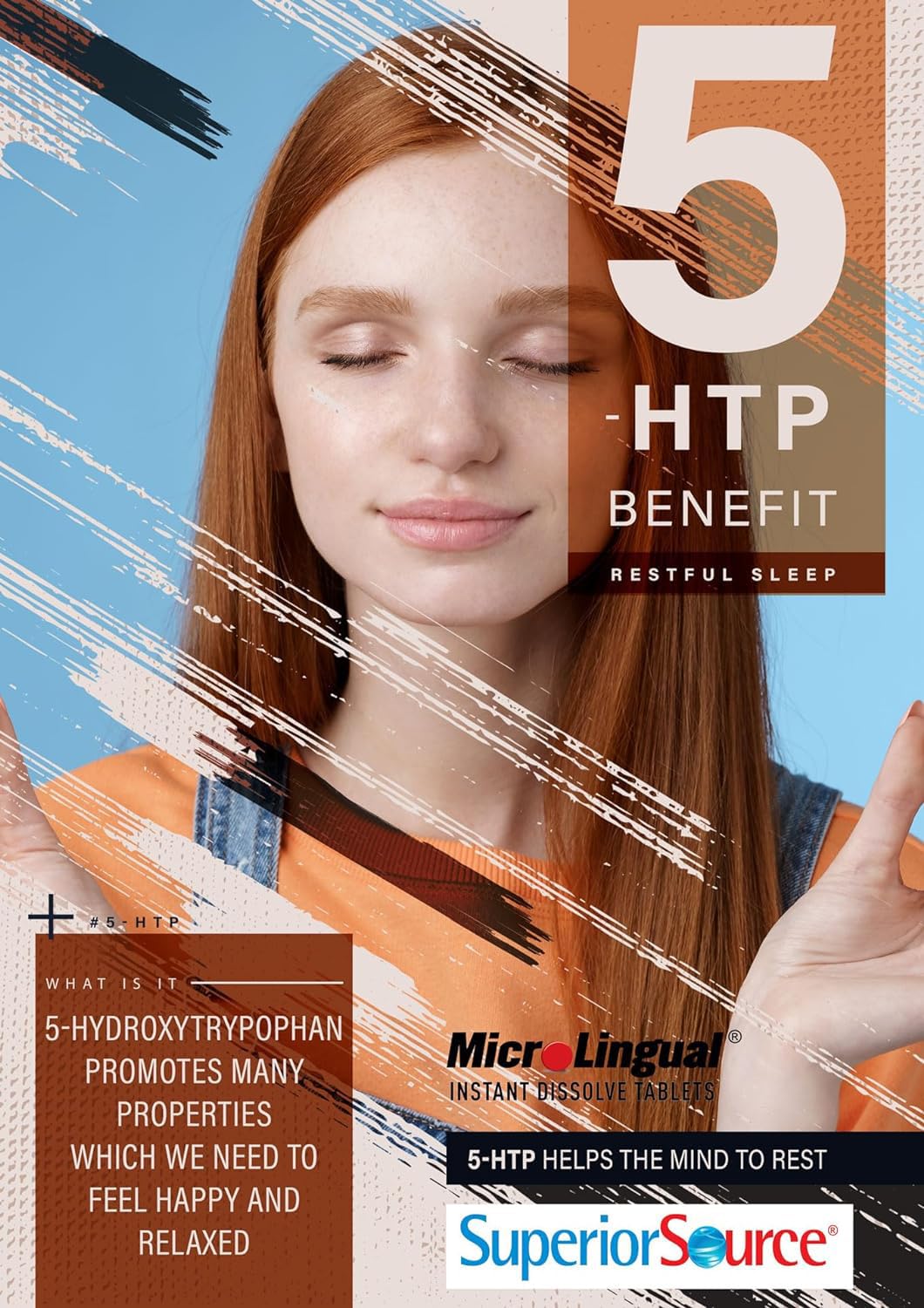 Close-up of quality Source 5-HTP Health Supplement tablets