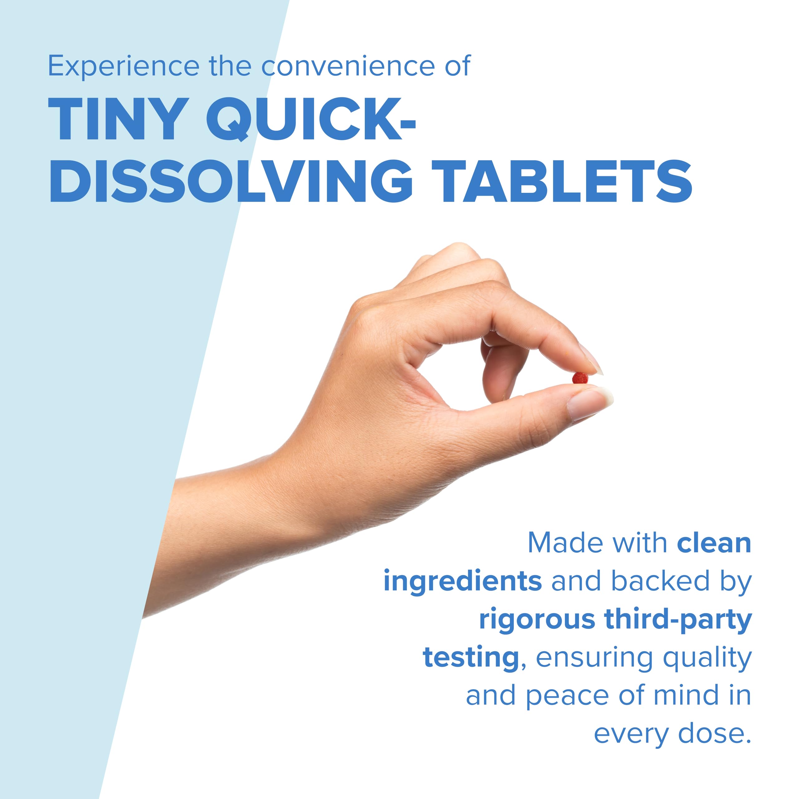 Close-up of quality Source B12 Sublingual Tablets