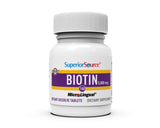 Close-up of quality Source Biotin 5mg tablet