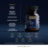 Close-up of Quicksilver Scientific Molecular Hydrogen Tablets showing tablet size