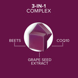 Close-up of Qunol Beets 3 in 1 Chews berry flavour