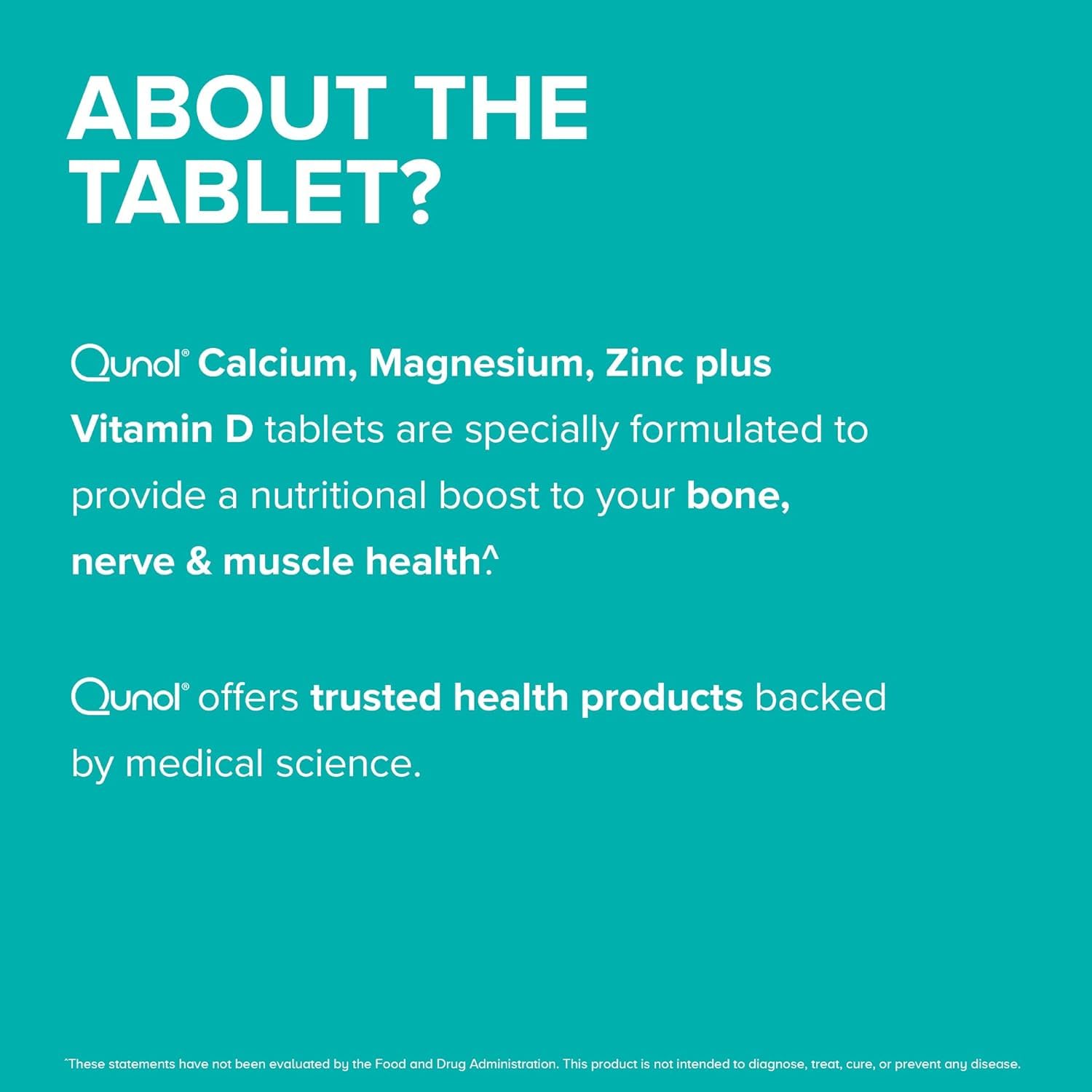 Close-up of Qunol Calcium Magnesium Zinc Capsules