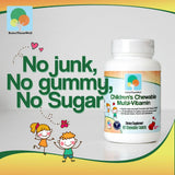 Close-up of Raise Them Well Chewable Multivitamins strawberry flavour