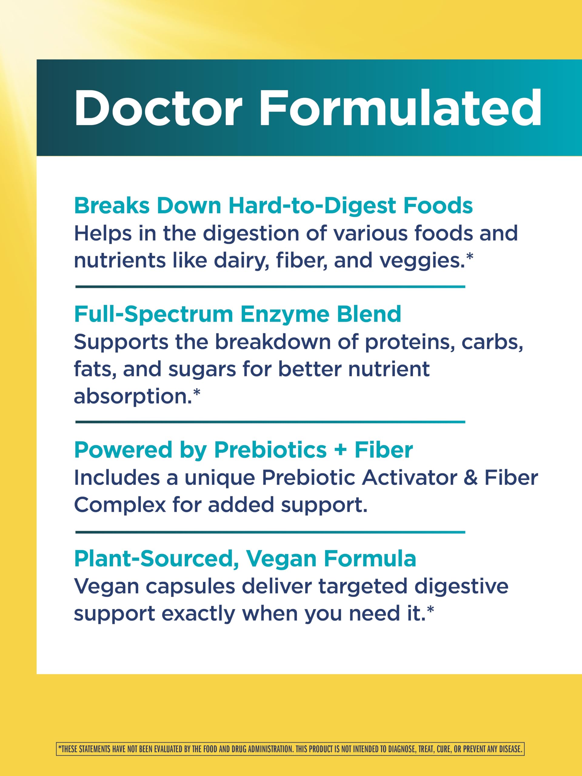 Close-up of Renew Life Florazyme capsules
