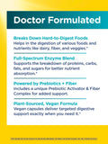 Close-up of Renew Life Florazyme capsules
