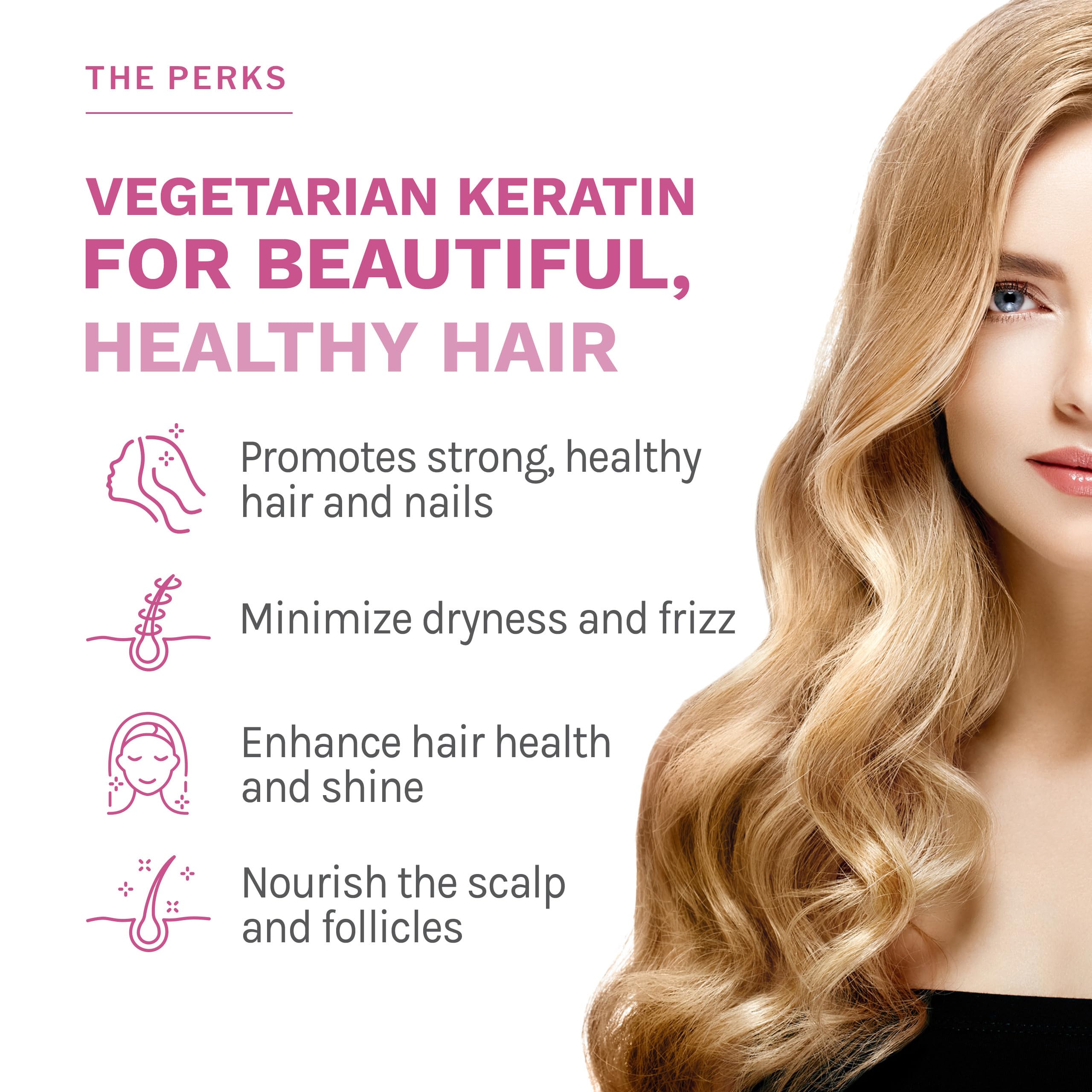 Close-up of Reserveage Nutrition Keratin Hair support capsule