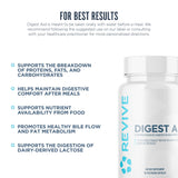 Close-up of Revive daily Aid Multi-Enzymes capsules