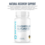 Close-up of Revive Magnesium Glycinate capsules