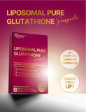 Close-up of Rhionia Liposomal Glutathione Film showing individual packets