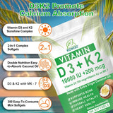 Close-up of RIOWEGO Vitamin D3 K2 Softgels