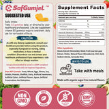 Close-up of Safgumjel Vitamin B2 Gummies showing gummies