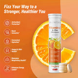 Close-up of SAINEBIO Vitamin C Effervescent Tablets