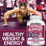 Close-up of Saint Mingiano Thyroid Support Supplement capsules
