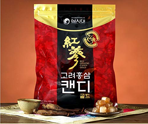 Close-up of SAMSIDAE Korean Red Ginseng Candy pieces
