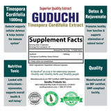 Close-up of Sandhu's Guduchi capsules