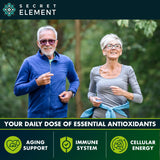 Close-up of Secret Element Citrus Bergamot capsules