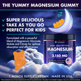 Close-up of Secret Element Magnesium Gummies showing the gummies