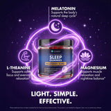 Close-up of Secret Element Sleep Gummies Blackberry flavor