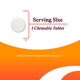 Close-up of Seeking Health Chewable Magnesium Supplement tablet