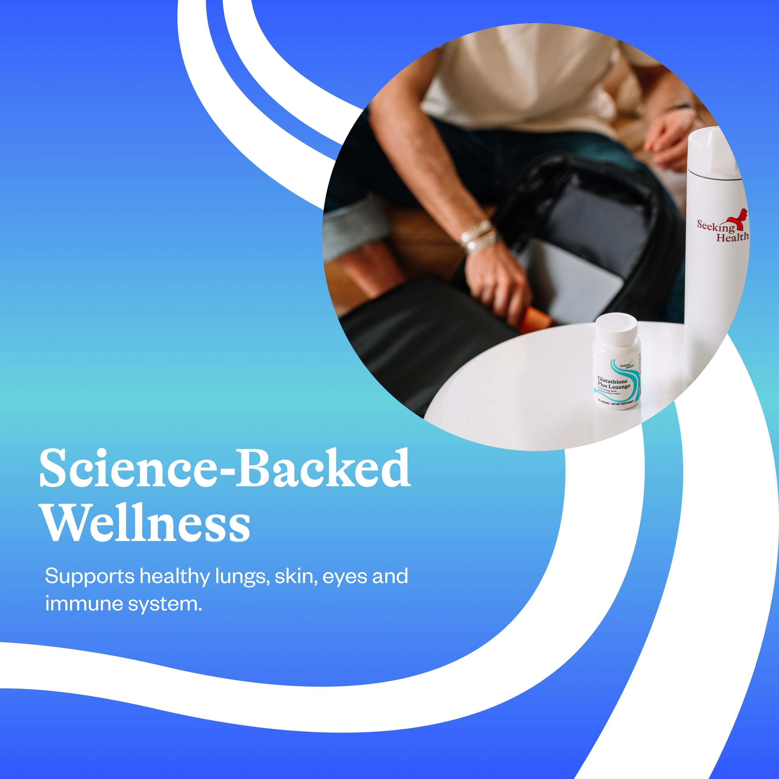 Close-up of Seeking Health Optimal Glutathione Plus Lozenges