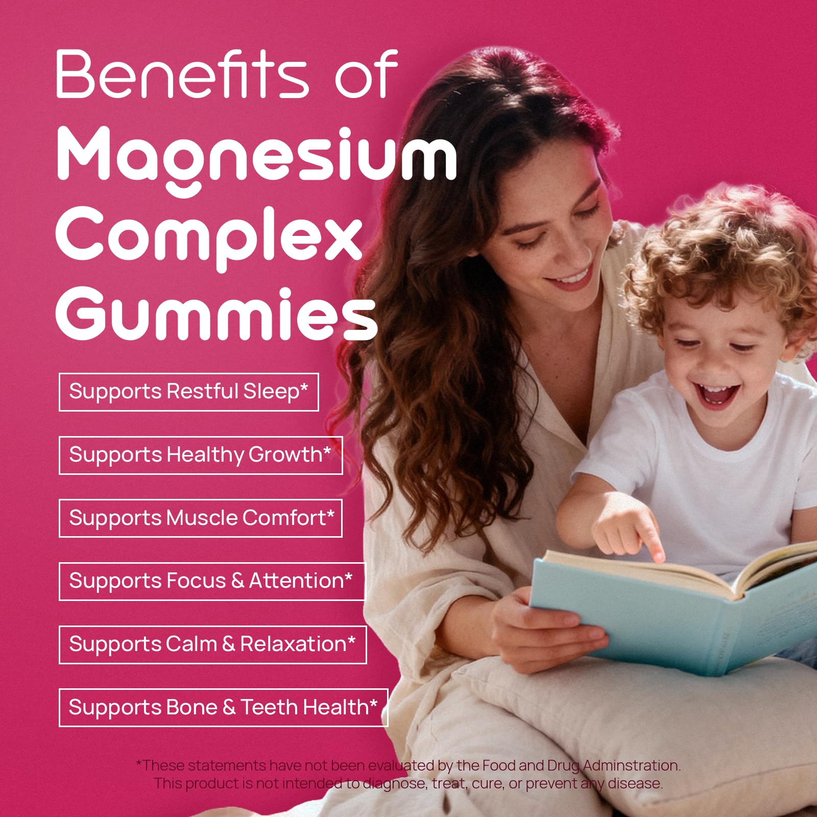 Close-up of Selerb Magnesium Glycinate Gummies raspberry flavour