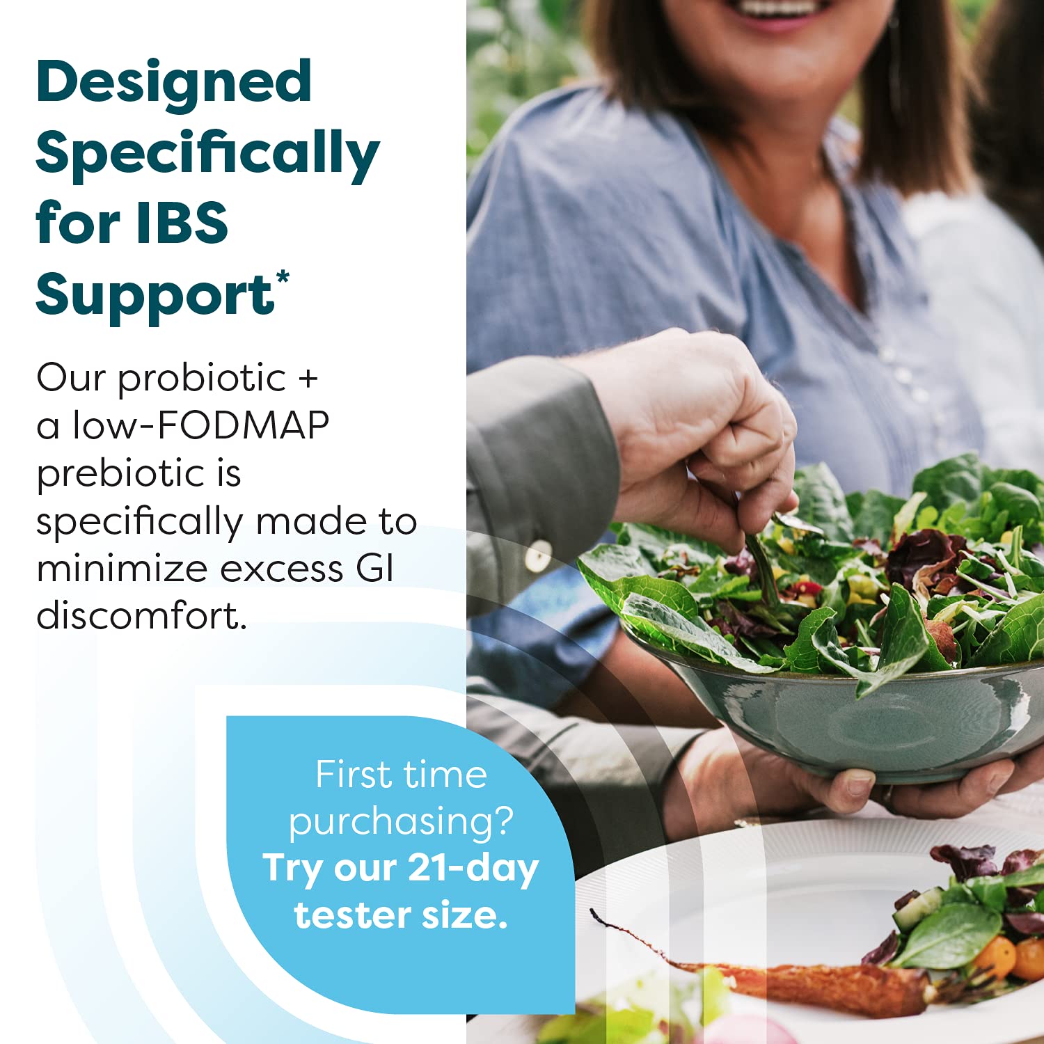 Close-up of SFI Health Ther-Biotic Pro IBS Relief capsules