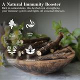 Close-up of Shrida Foods Licorice Root Powder texture