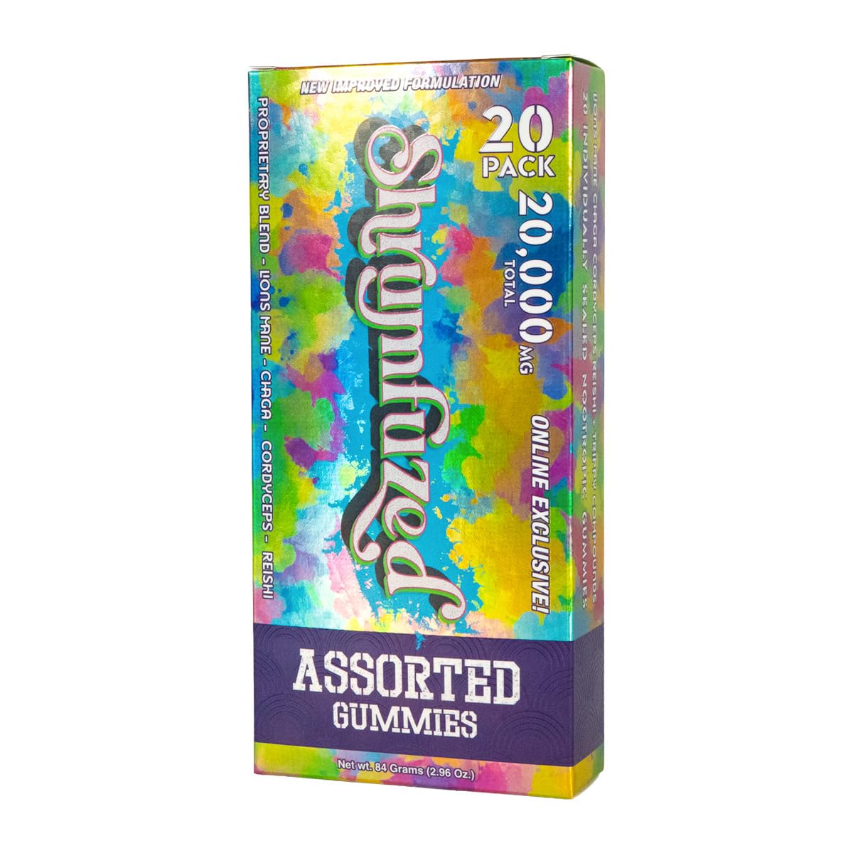 Close-up of Shrumfuzed Mushroom Gummies showing gummy texture
