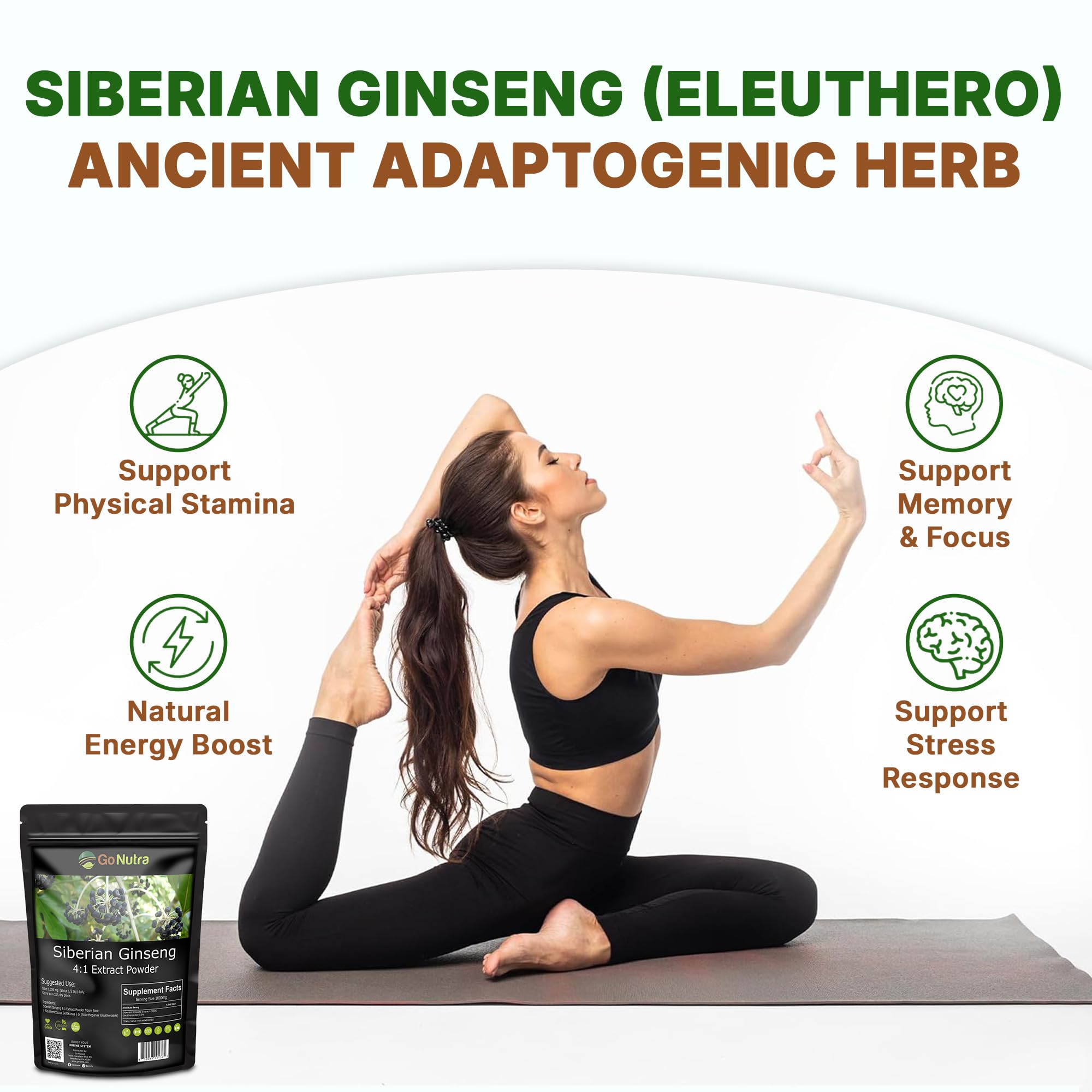 Close-up of Siberian Ginseng Powder texture