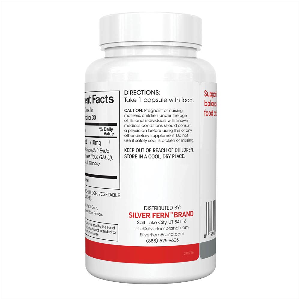 Close-up of Silver Fern Multi-Enzymes capsules