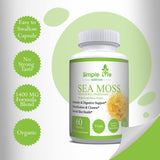 Close-up of Simple Life Nutrition Irish Sea Moss Capsules