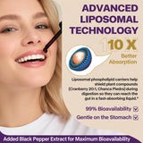 Close-up of SKLIA Cranberry & Herbal Supplement ingredients