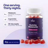 Close-up of Sleepi Melatonin Gummies strawberry flavour
