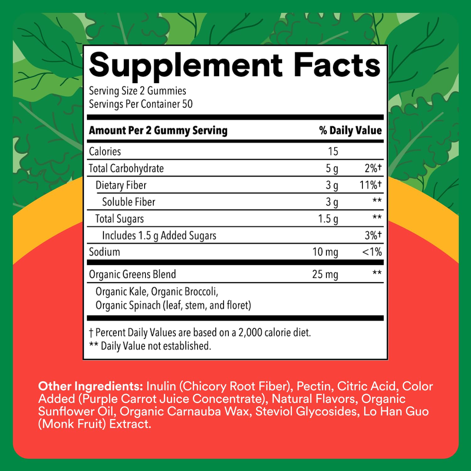 Close-up of SmartyPants Kids Fiber & Veggies Gummies