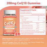 Close-up of SmildeHeal CoQ10 Gummies with molten peach flavour