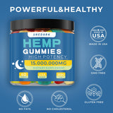 Close-up of SNEDARK Hemp Gummies with fruity flavour