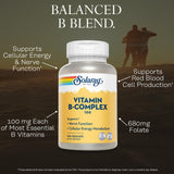 Close-up of SOLARAY Vitamin B Complex 100 VegCaps